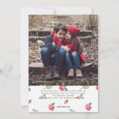 おばあちゃんのお気に入りのクリスマスレシピホリデーカード シーズンカード (裏面)