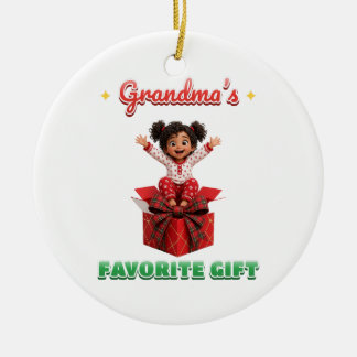 おばあちゃんのお気に入りのプレゼント かわいいクリスマスオーナメント セラミックオーナメント