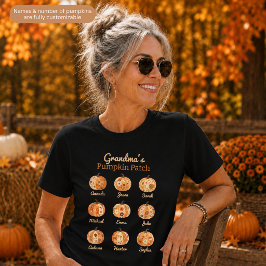 おばあちゃんのかぼちゃ畑 カスタマイズ可能 Tシャツ