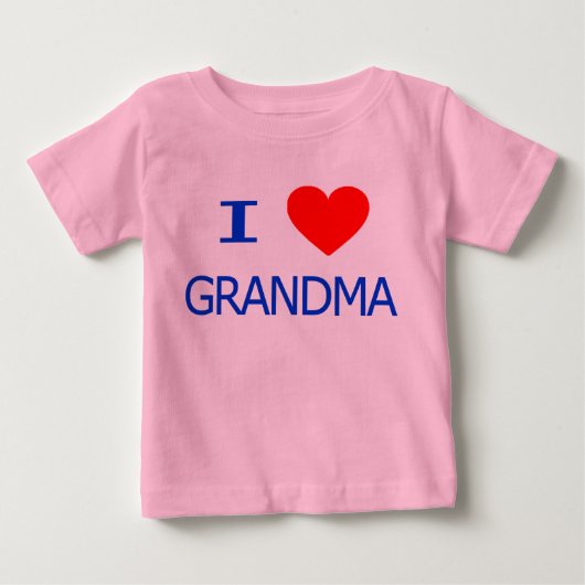 おばあちゃんのことが大好き ベビーTシャツ (正面)