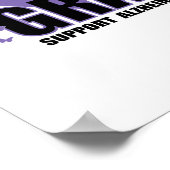 おばあちゃんのためのアルジマイマーパープル ポスター (角)