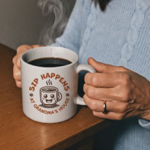 おばあちゃんのためのオーダーメイドコーヒーマグ
