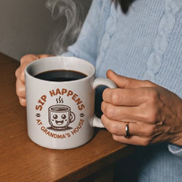 おばあちゃんのためのオーダーメイドコーヒーマグ コーヒーマグカップ