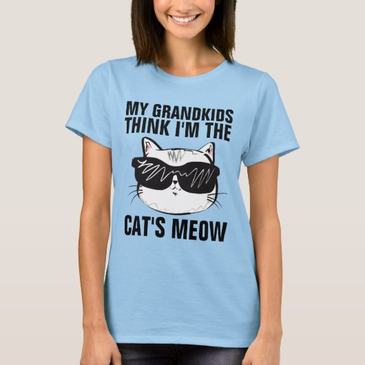 おばあちゃんのためのネコTシャツ Tシャツ (正面)
