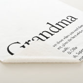 おばあちゃんのためのモダンで楽しいブラック＆ホワイトデザイン シェルパブランケット (3/4)