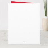 おばあちゃんのためのユーモア溢れるハッピーホリデーカード カード (裏面)