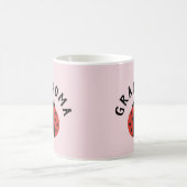 おばあちゃんのためのラディバグとピンクのマグカップ コーヒーマグカップ (中央)