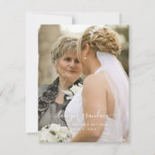 おばあちゃんのための花の写真カード シーズンカード (裏面)