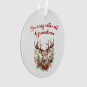 おばあちゃんのアクリルオーナメント オーナメント (正面)