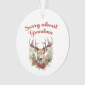 おばあちゃんのアクリルオーナメント オーナメント (正面)