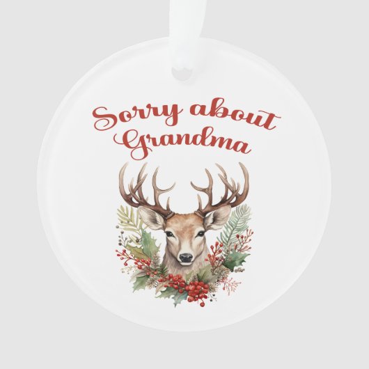 おばあちゃんのアクリルオーナメント オーナメント (正面)