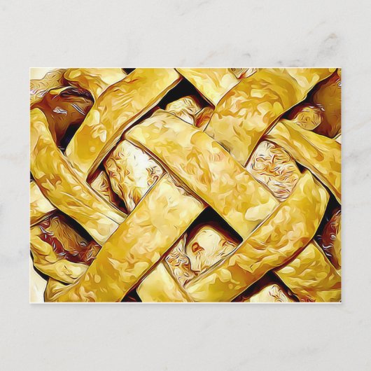 おばあちゃんのアップルパイデイレシピカード ポストカード (正面)