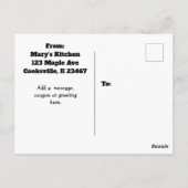 おばあちゃんのアップルパイデイレシピカード ポストカード (裏面)