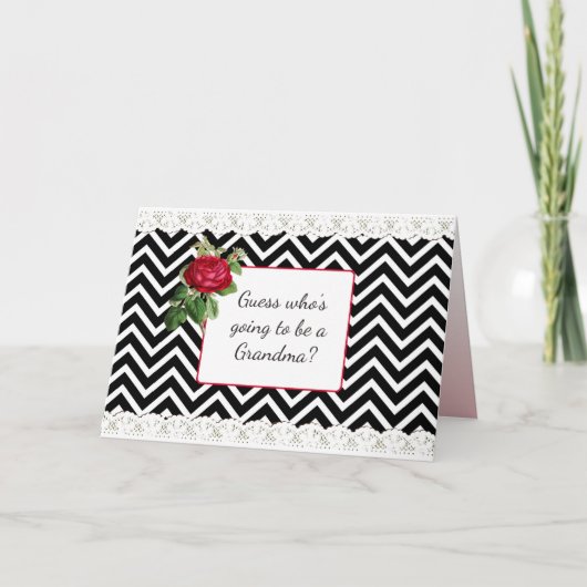 おばあちゃんのアナウンスメントカード 案内状 (正面)