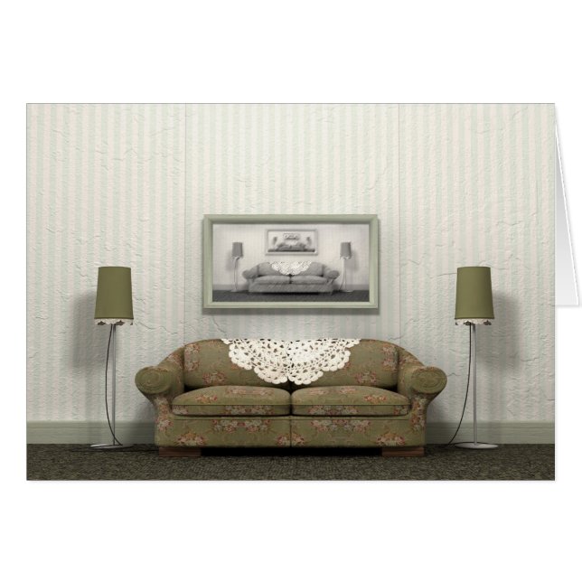 おばあちゃんのオールドソファ (正面横)