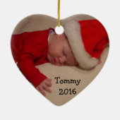 おばあちゃんのカスタム写真オーナメント セラミックオーナメント (裏面)