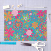 おばあちゃんのガーデンティッシュ包装紙05 薄葉紙 (クラフト)