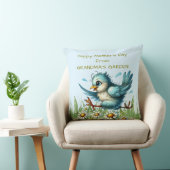おばあちゃんのガーデンバードからハッピーマザーズおもしろいデー クッション (椅子)