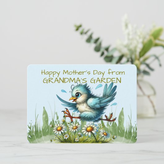 おばあちゃんのガーデンビルからハッピーな母おもしろいの日 シーズンカード (スタンド正面)