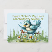おばあちゃんのガーデンビルからハッピーな母おもしろいの日 シーズンカード (正面)