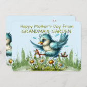おばあちゃんのガーデンビルからハッピーな母おもしろいの日 シーズンカード (正面/裏面)