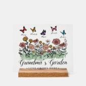 おばあちゃんのガーデンモダンキープサケ5名前をカスタムする アクリルサイン (正面)