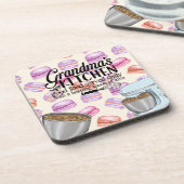 . .おばあちゃんのキッチンいい食べ物を毎日一緒に コースター (左側)