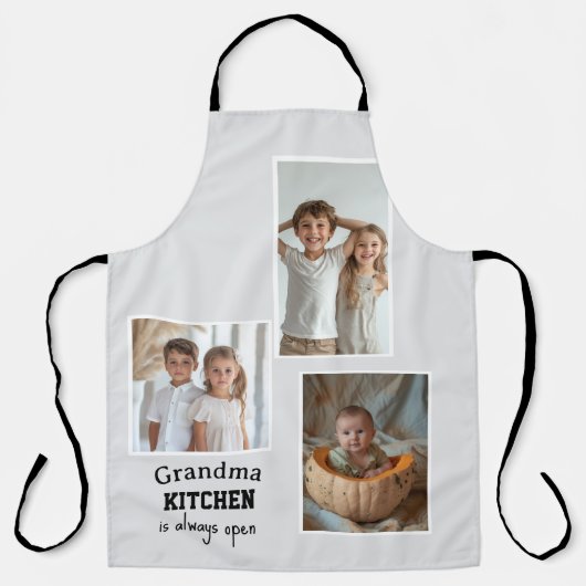 おばあちゃんのキッチンはいつも開カスタムいている エプロン (正面)