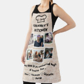 おばあちゃんのキッチンカスタム6枚の写真と名前 エプロン (インサイチュ)