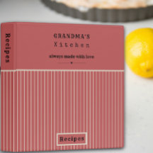 おばあちゃんのキッチンストライプヴィンテージカスタムレシピ