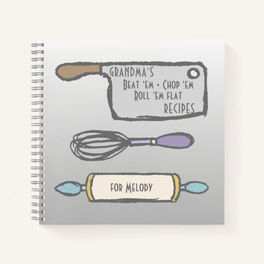 おばあちゃんのキッチンツールレシピ ノートブック (正面)