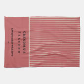 おばあちゃんのキッチンヴィンテージストライプカスタマイズ キッチンタオル (横)