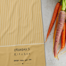 おばあちゃんのキッチンヴィンテージストライプカスタマイズ キッチンタオル