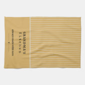 おばあちゃんのキッチンヴィンテージストライプカスタマイズ キッチンタオル (横)