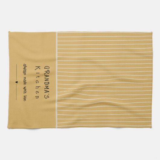 おばあちゃんのキッチンヴィンテージストライプカスタマイズ キッチンタオル (横)