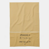 おばあちゃんのキッチンヴィンテージストライプカスタマイズ キッチンタオル (縦)