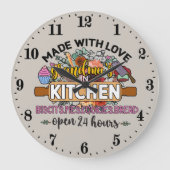 おばあちゃんのキッチン大時計を愛して作られた ラージ壁時計 (正面)