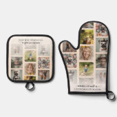 おばあちゃんのキッチン孫の複数写真 鍋つかみ&鍋敷きセット (正面)