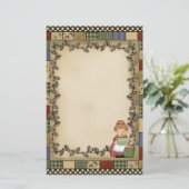 おばあちゃんのキッチン文房具おもしろい 便箋 (スタンド正面)