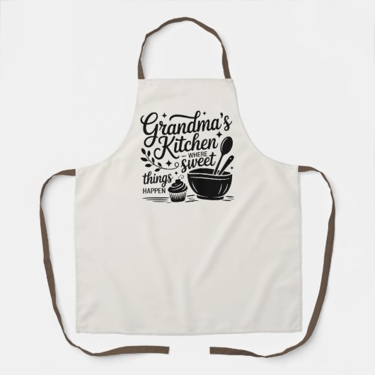おばあちゃんのキッチン料理ベーキング エプロン (正面)