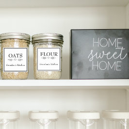 おばあちゃんのキッチン防水パントリー食品ラベル シール