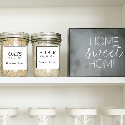 おばあちゃんのキッチン防水パントリー食品ラベル シール