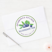 おばあちゃんのキッチン　愛を込めて作ったブルーベリージャム ラウンドシール (封筒)