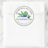 おばあちゃんのキッチン　愛を込めて作ったブルーベリージャム ラウンドシール (バッグ)