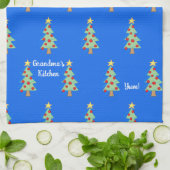 おばあちゃんのキッチンYum!クリスマスツリー キッチンタオル (折り畳み)