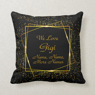 「おばあちゃんのギギー」の名前を変更「子どもの名前を追加」「黒い金 クッション