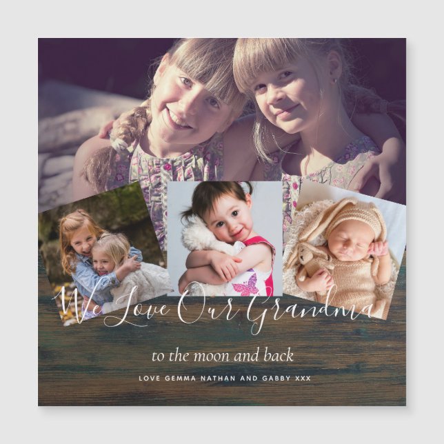 おばあちゃんのギフトおばあちゃんフォトコラージュおばあちゃん (正面)