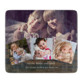 おばあちゃんのギフトおばあちゃんフォトコラージュおばあちゃん カッティングボード (正面)