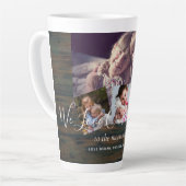 おばあちゃんのギフトおばあちゃんフォトコラージュおばあちゃん カフェラテマグ (左アングル)