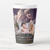 おばあちゃんのギフトおばあちゃんフォトコラージュおばあちゃん カフェラテマグ (正面)